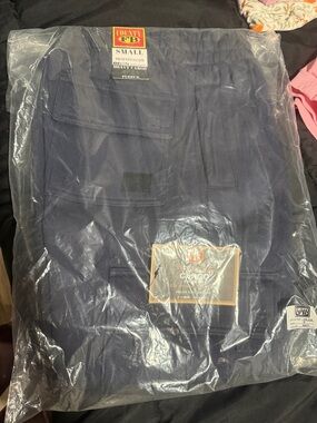 County FB Kids Navy Heavy Cargo Sweatpants - Small